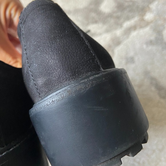 Eileen Fisher // Oath Platform Oxford Woven Leather Lace Up Shoe // Size 6 - Picture 9 of 11